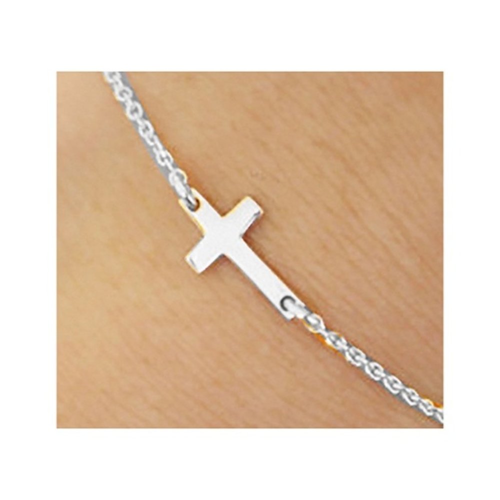 Silver Cross Bracelet - NWT - Picture 3 of 4